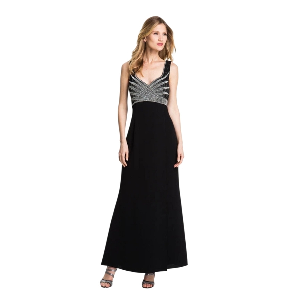 Daymor Couture Beaded Front Gown